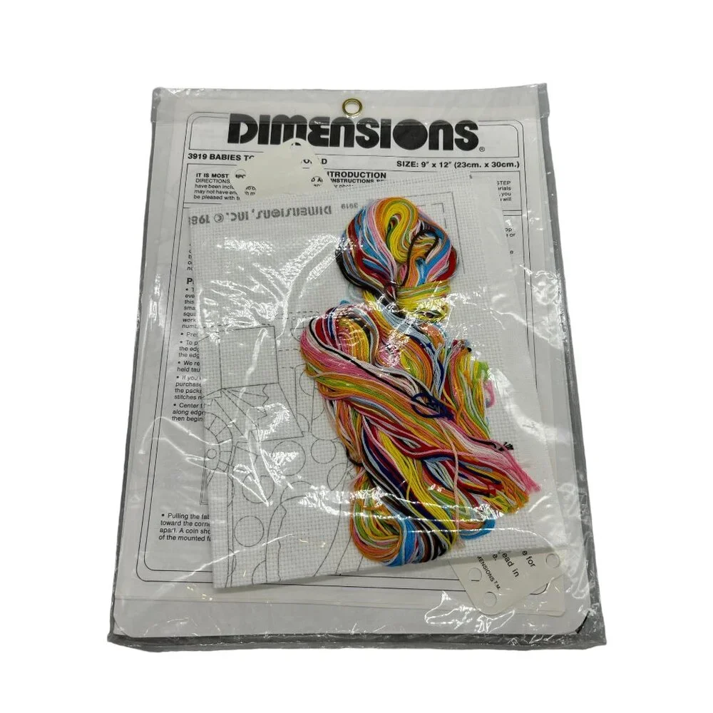 Dimensions Babies Touch The World No Count Cross Stitch 9